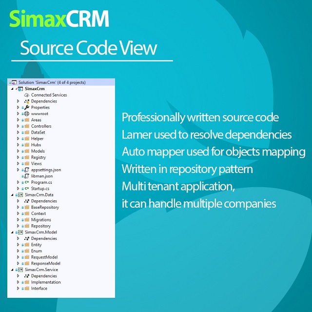 Simax CRM - Multipurpose CRM in Dot Net Core - 9
